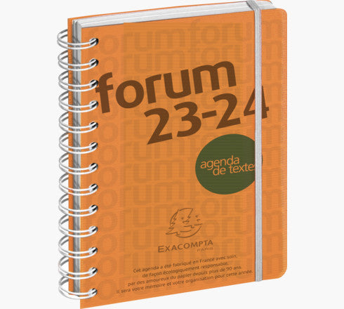 Exacompta Forum Linicolor – Schulagenda 2026/27, 1 Tag/1 Seite, 12,0 × 13,2 cm, Spiralbindung