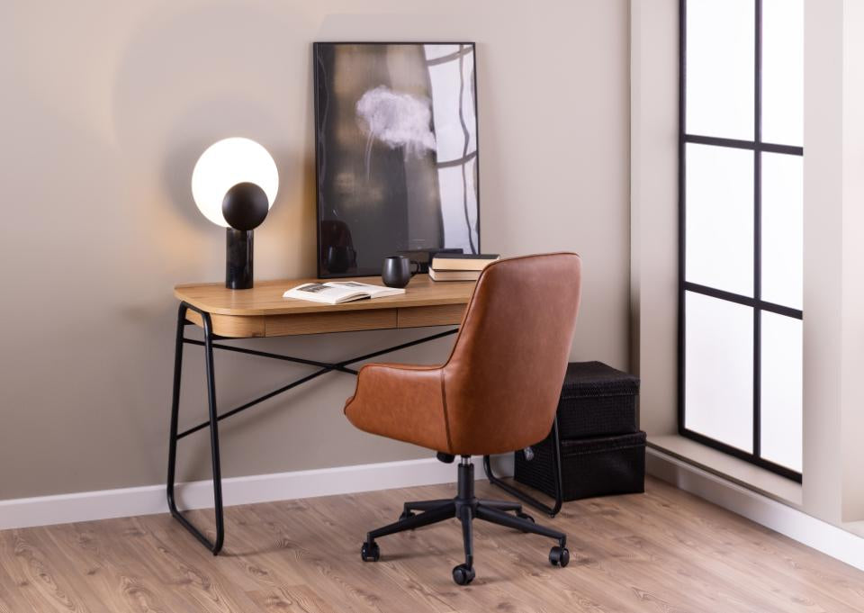 Actona AC Design Bürostuhl Erik – braun, Kunstleder