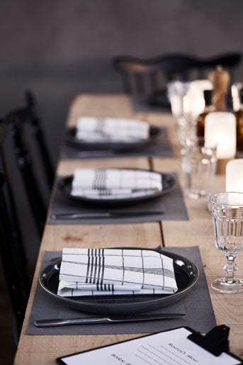 Dunicel Tischset Schwarz – 30 × 40 cm, 100er-Set