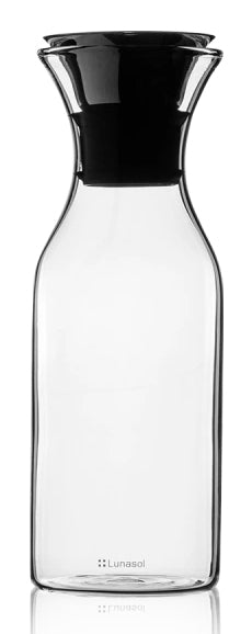 Lunasol Karaffe – 1 l, Ø 9,1 cm, H 26,0 cm, Borosilikatglas, Transparent, spülmaschinenfest
