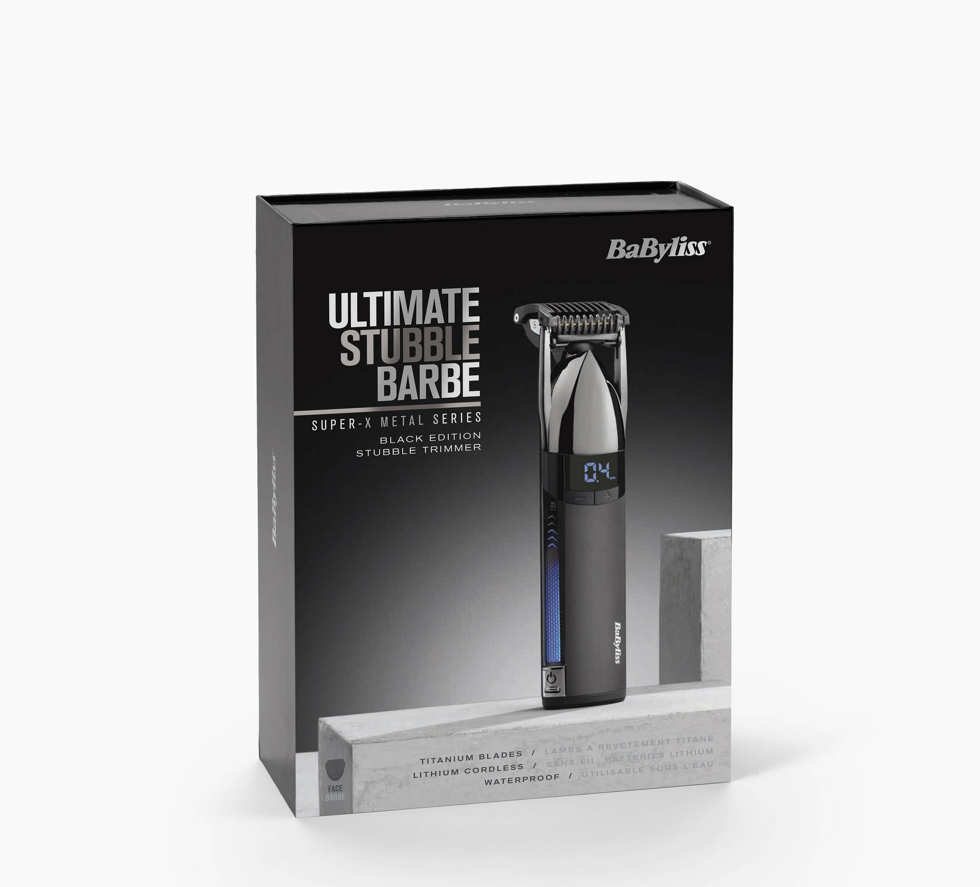BaByliss Bartschneider Super-X S991E – Akku 90 min, nass & trocken, Titanmesser, 0,2–5 mm
