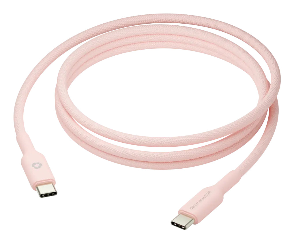 dbramante1928 USB-C auf USB-C Kabel – 1,5 m – PD 60 W – Pink