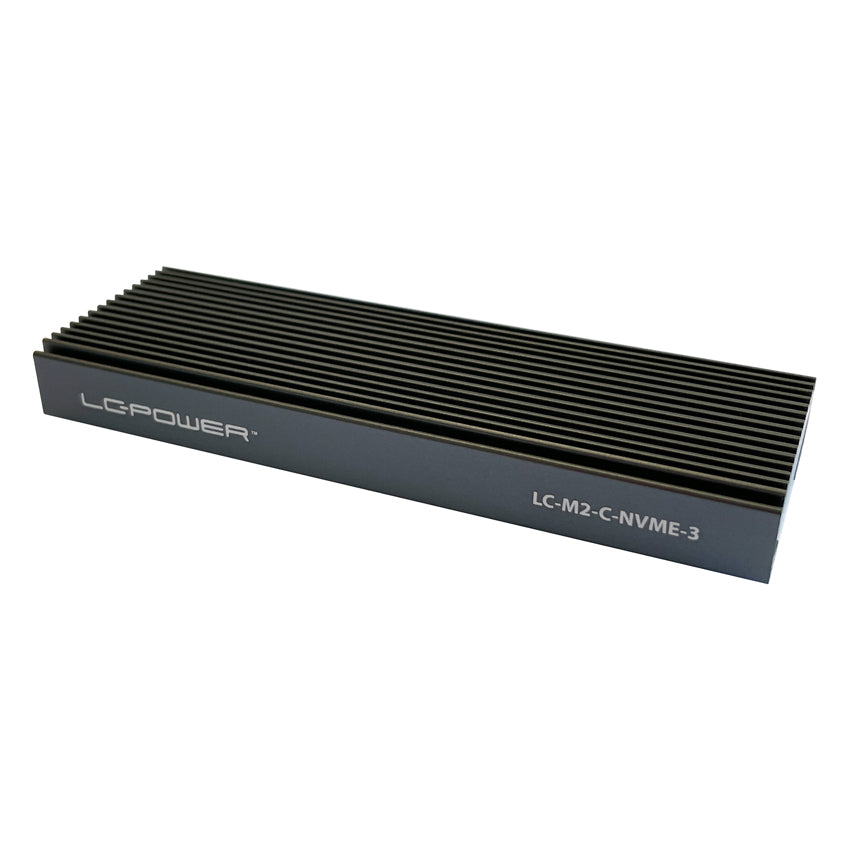 LC-Power LC-M2-C-NVME-3 – 1-Bay Gehäuse, USB-C 10 Gbit/s, für M.2 (22/30/42/60/80 mm)