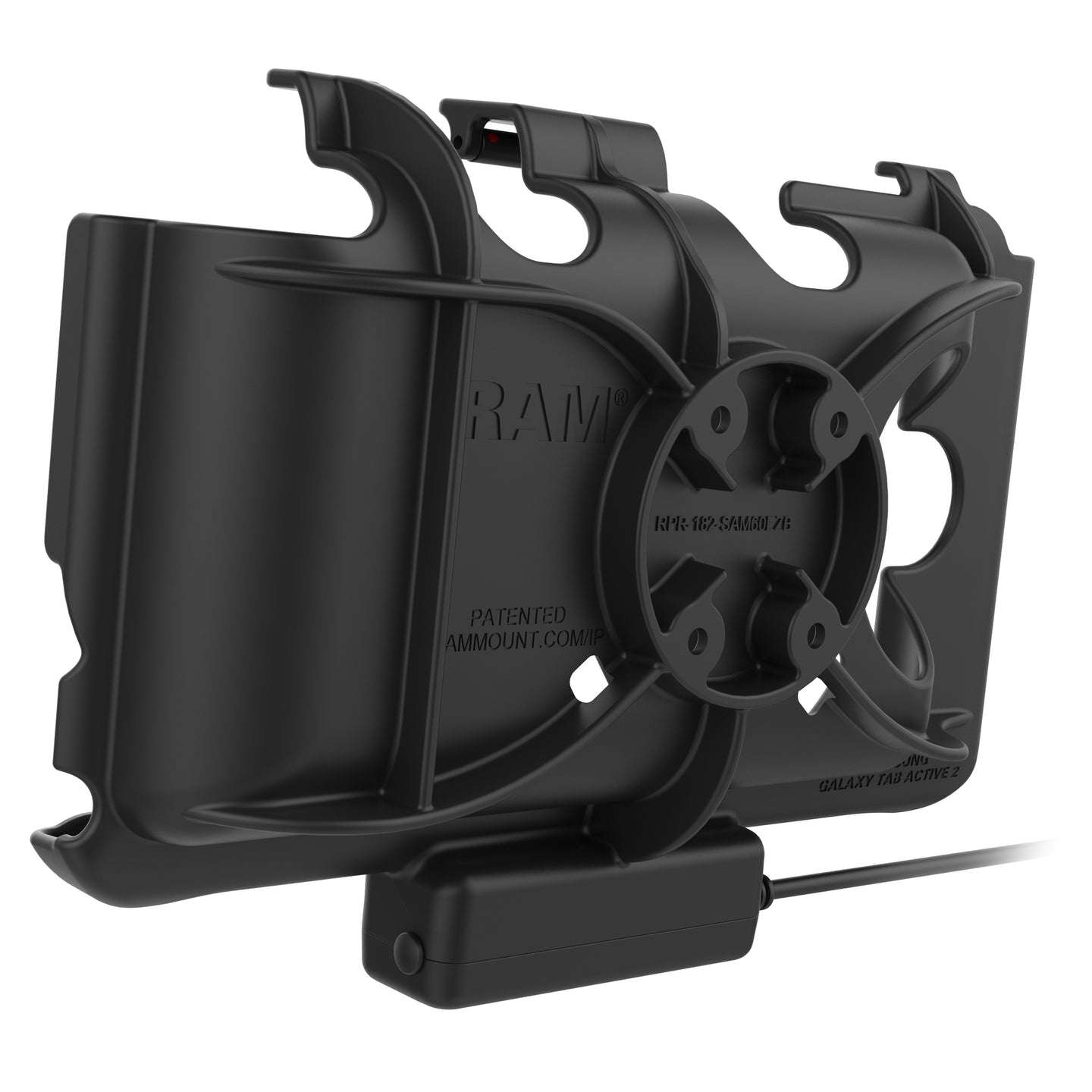 RAM Mounts RAM-HOL-SAM60CPU Lade-/Daten-Cradle – Auto – für Samsung Tab Active5/Tab Active3/Tab Active2 – Schwarz