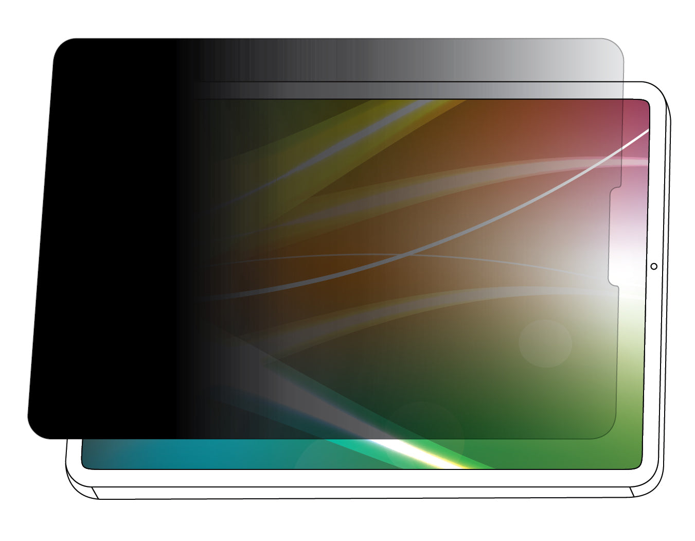 3M Blickschutzfilter 10,2" 4:3, Touchscreen-kompatibel – für Tablets
