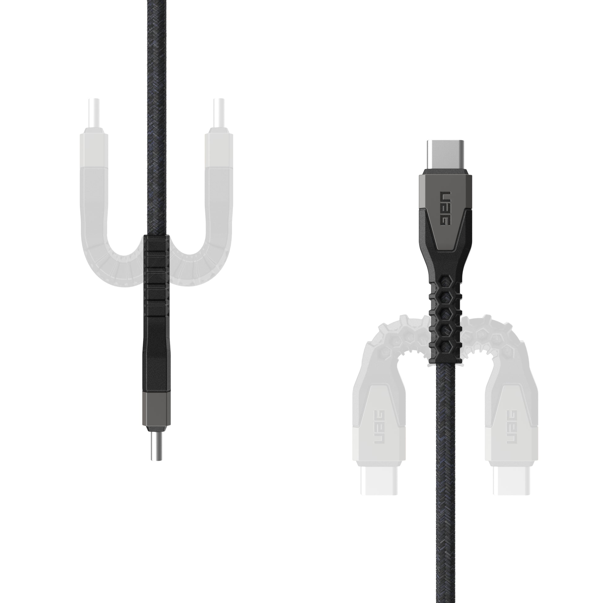 Urban Armor Gear UAG – USB-Kabel – USB-C auf USB-C – USB 2.0 (480 Mbit/s) – 1,5 m – PD 60 W – Schwarz/Grau