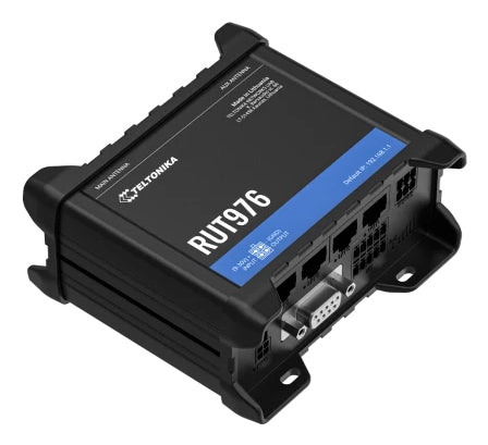 Teltonika RUT976 – 5G RedCap Router – Wi‑Fi 4 (802.11n), 4× 10/100 Mbit/s RJ‑45, 2× SIM, PoE
