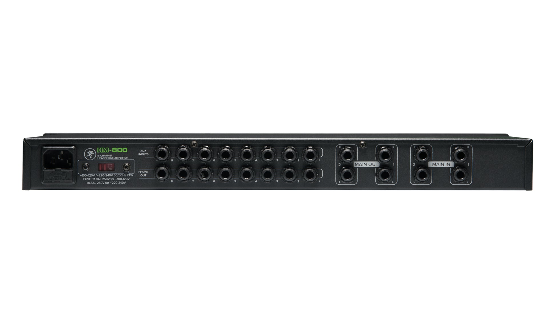 Mackie HM-800 – Kopfhörerverstärker, 8-Kanal, 6,3 mm Klinke