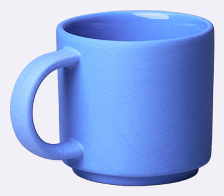 Chic-mic Espressotasse Good Mood Collection – 70 ml, Ø 5,3 cm, H 8,5 cm, Porzellan, Blau, spülmaschinenfest