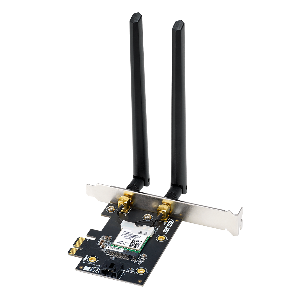 ASUS PCE-AX1800 PCIe WLAN-Karte – Wi-Fi 6 (802.11ax), bis 1775 Mbit/s, Dual-Band, Bluetooth 5.2