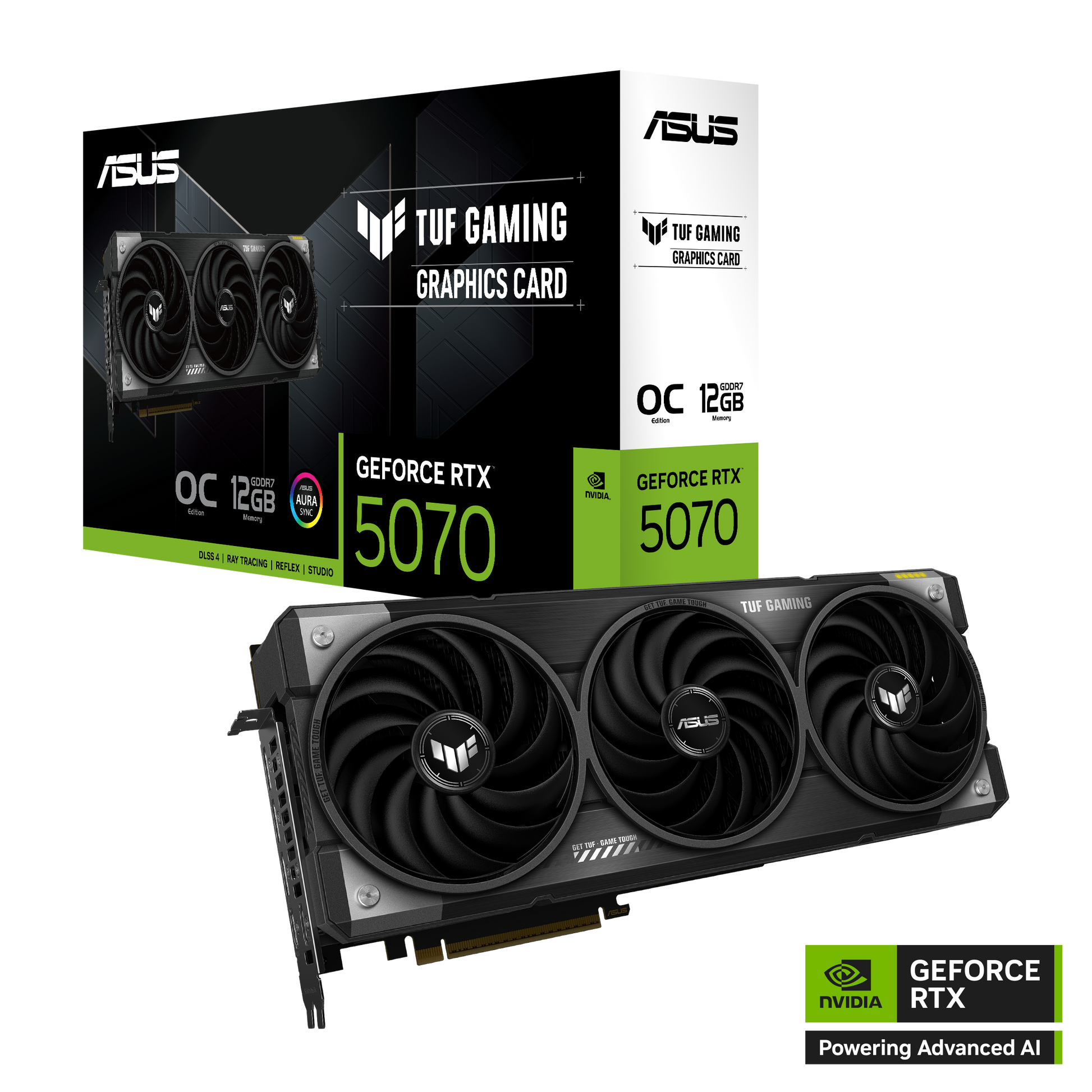 Asus TUF Gaming – GeForce RTX 5070, 12 GB GDDR7, PCIe 5.0