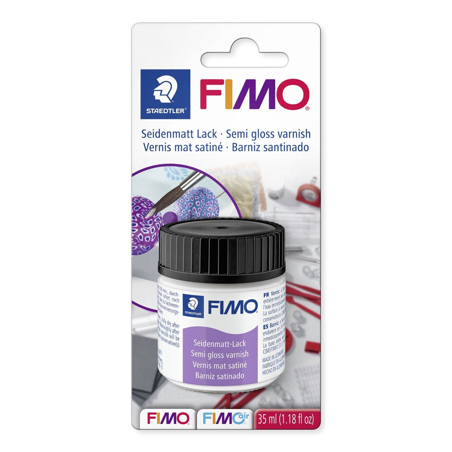 Staedtler FIMO Klarlack – Transparent, seidenmatt – 35 ml