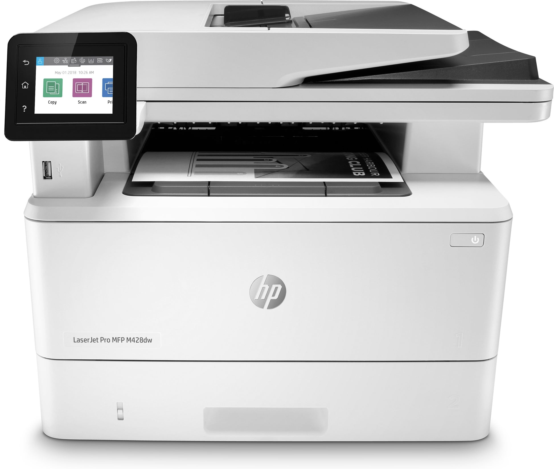 HP Laserjet Pro M428dw – S/W Laser-MFP A4, 3-in-1 – USB/LAN/WLAN – Duplex, ADF, 50-Blatt ADF – 38 Seiten/Min. S/W