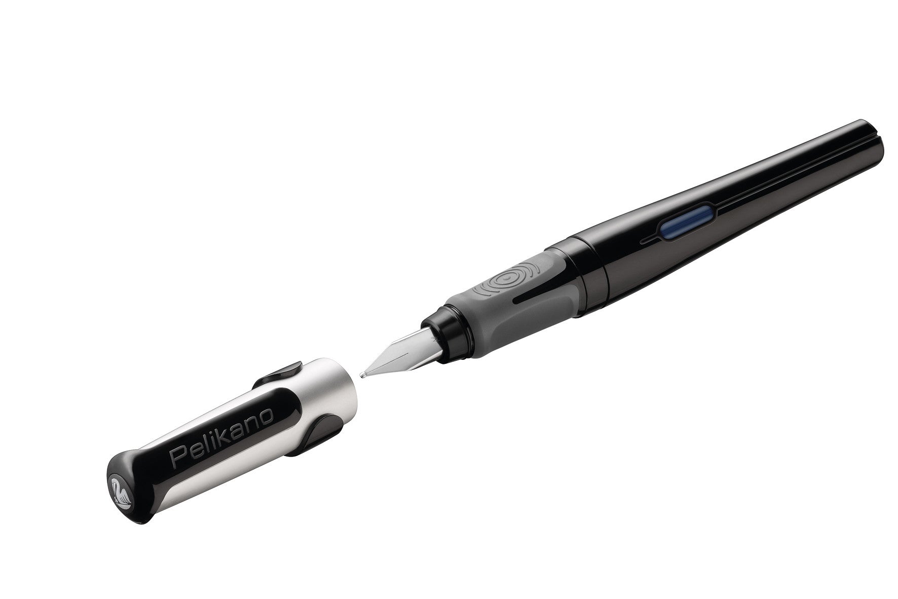 Pelikano Original – Füllfederhalter – M, für Rechtshänder – Schwarz – Edelstahl