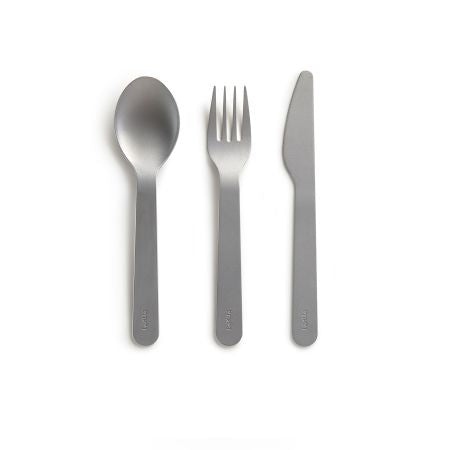 Lékué Lunchbox – 1 l, 10,0 × 19,2 × 11,0 cm, Kunststoff (PP), Schwarz, mikrowellengeeignet, mit Besteck