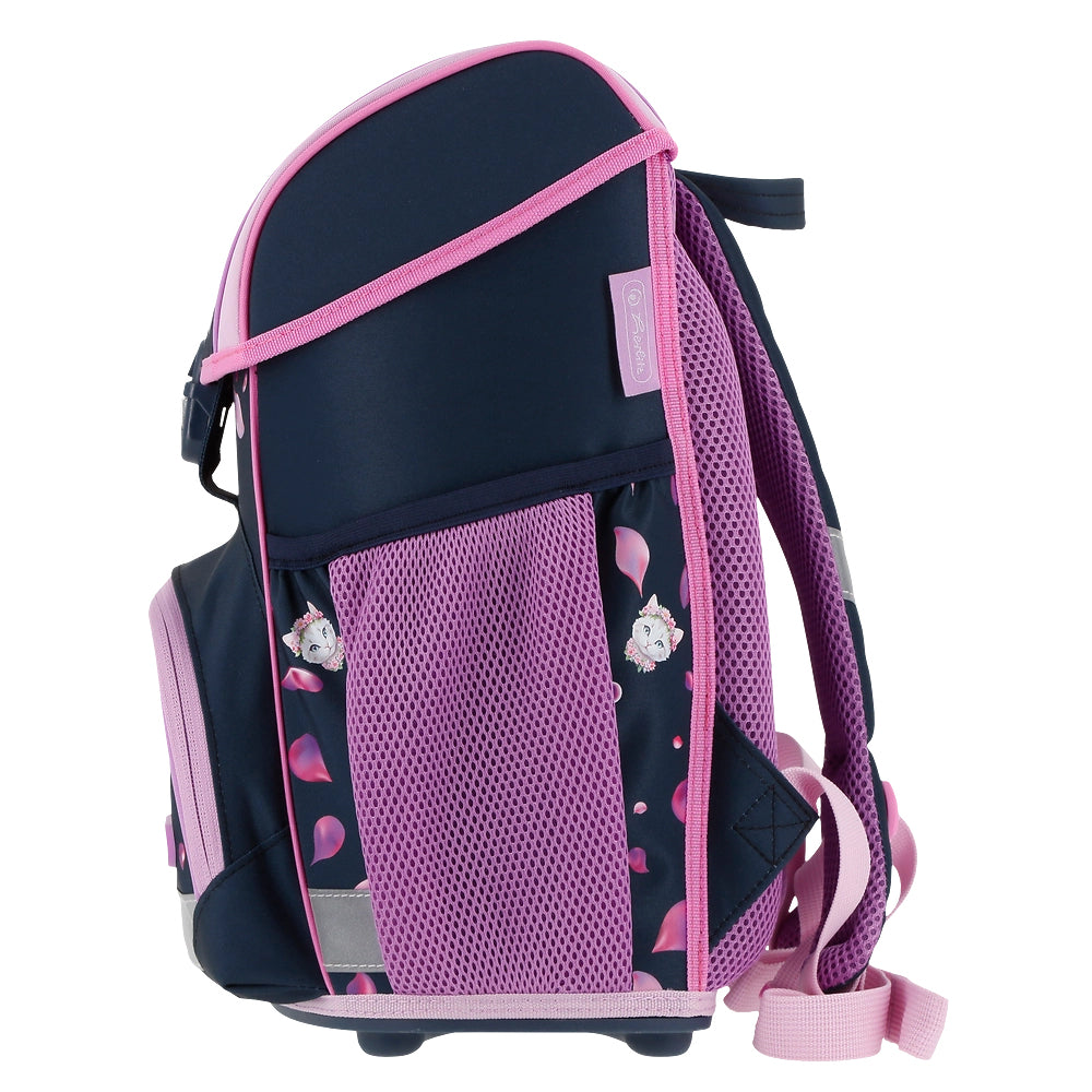 Herlitz Loop Plus – Schulrucksack, Blossom Dance, 17 l, 37×22×31 cm, ergonomisches Rückenpolster