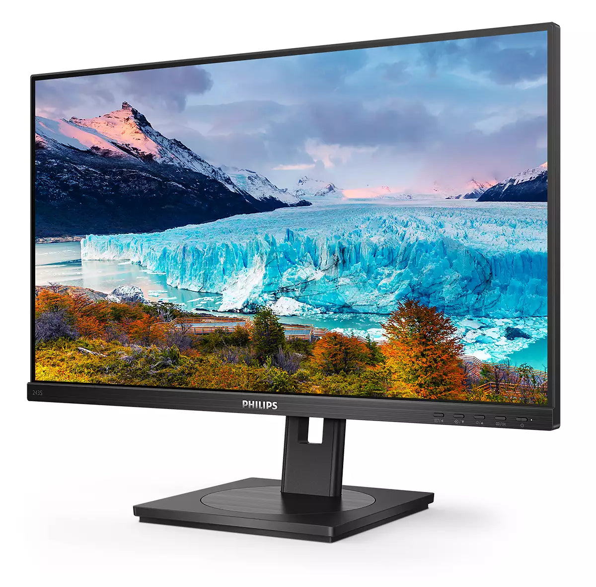 Philips 243S1/00 – Monitor, 23,8", 1920 × 1080 (Full HD), IPS, 75 Hz, 250 cd/m², VESA 100 × 100, Schwarz