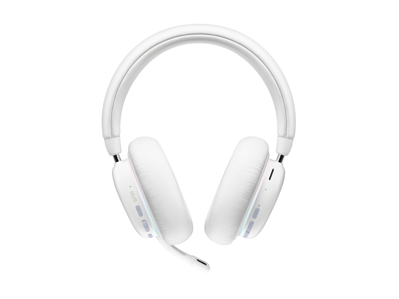 Logitech G G735 Gaming-Headset – Over-Ear, Stereo, Kabel + BT, mit USB-A-Dongle, Weiss
