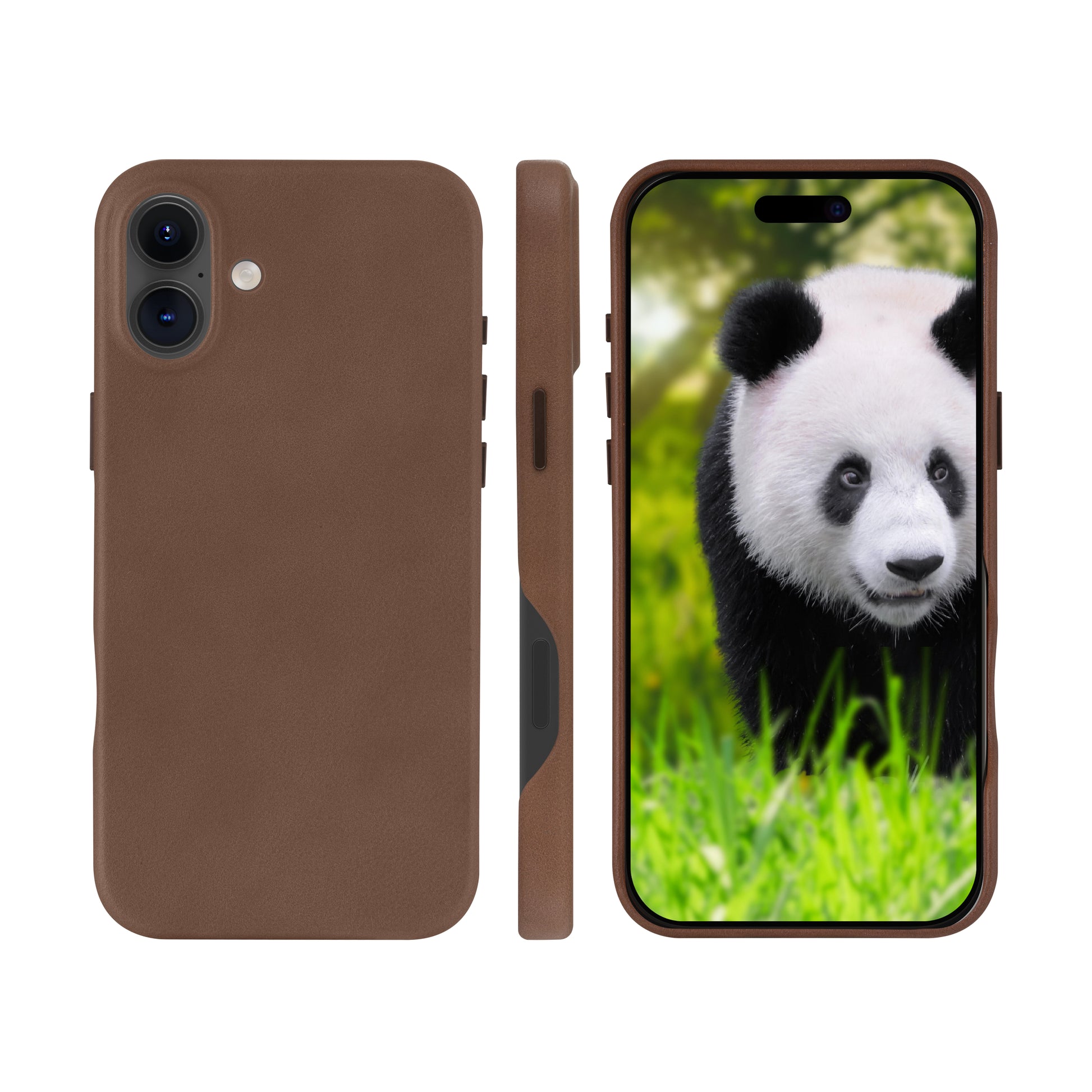 dbramante1928 Roskilde Backcover – für Apple iPhone 16 Plus – MagSafe, Leder, Dark Tan