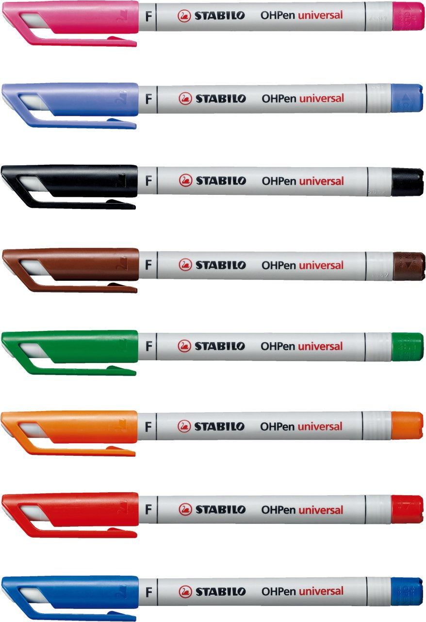 STABILO Non-Permanent-Marker OHPen – fein 0,7 mm – grün – trocken abwischbar