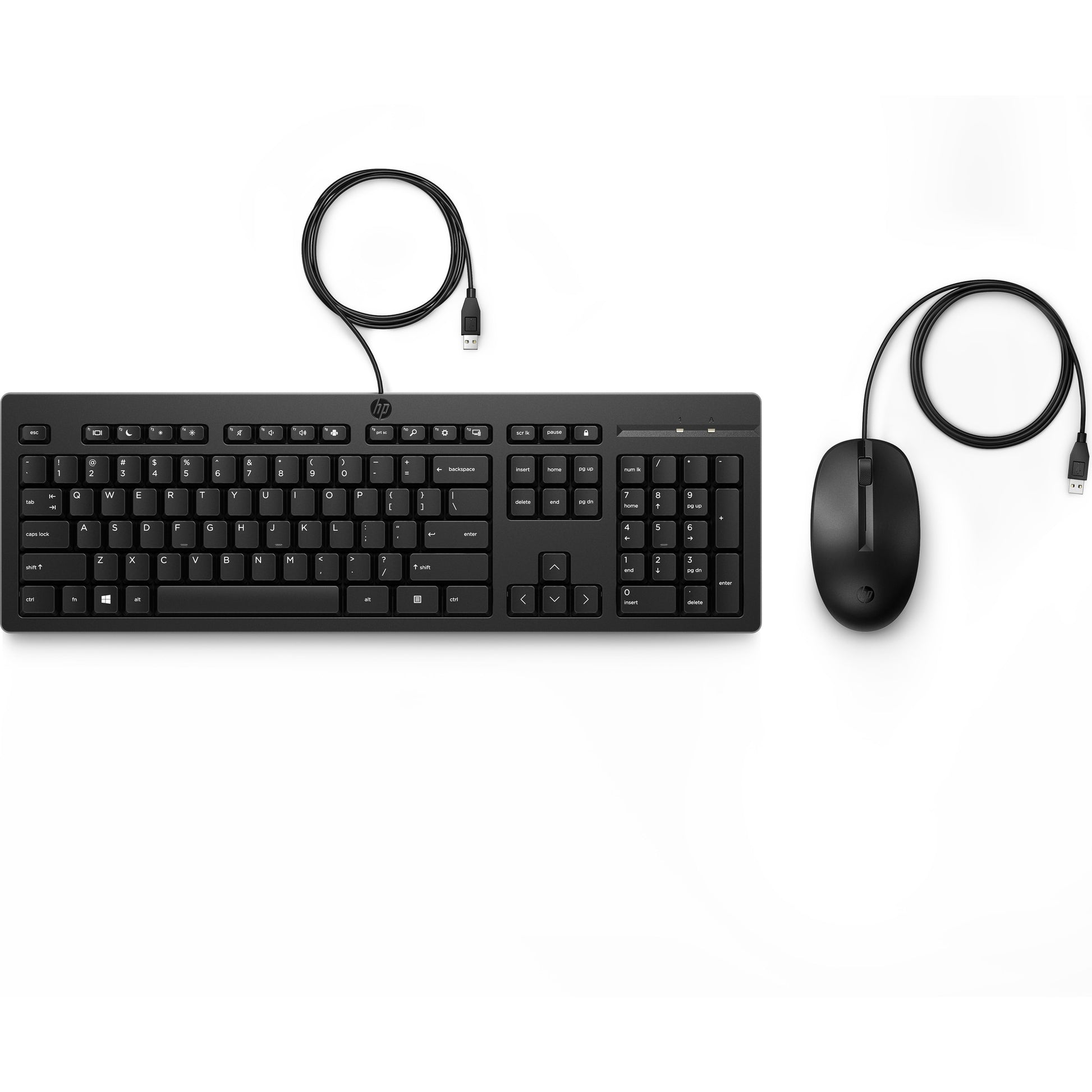 HP 225 – Tastatur- und Maus-Set – kabelgebunden, USB – schwarz