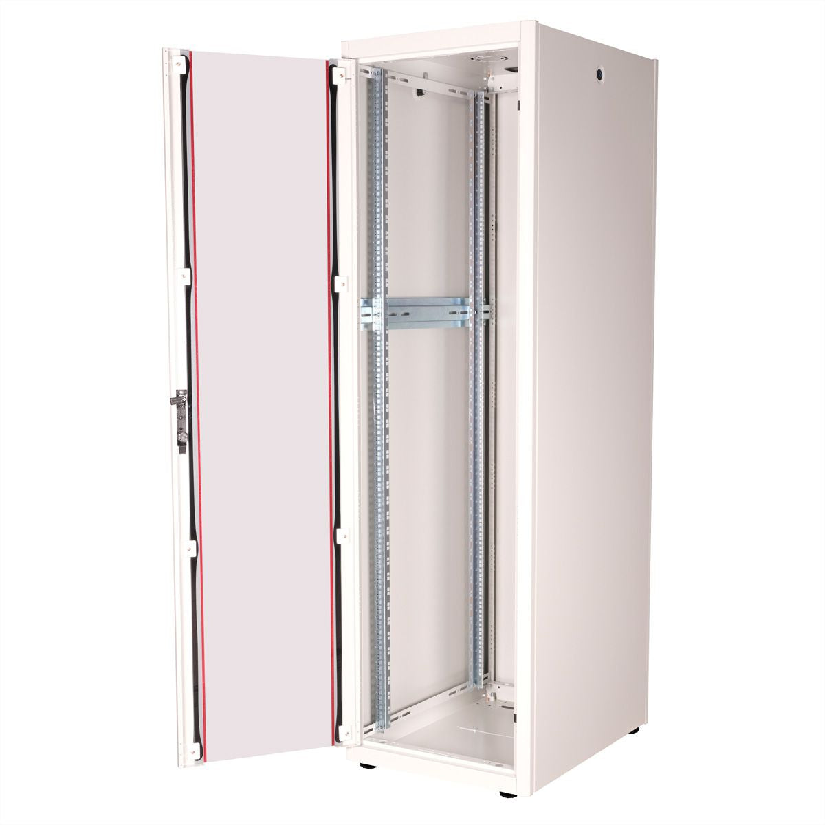 ROLINE Basic – 19" Netzwerkschrank 42U, IP20, abschliessbar, 600 × 800 × 2010 mm, lichtgrau, Stahl