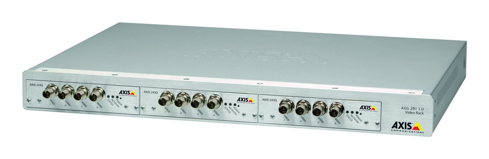 AXIS 291 1U Video Encoder Rack – 19", 16 Kanäle – Blade-Anschlüsse – Silber