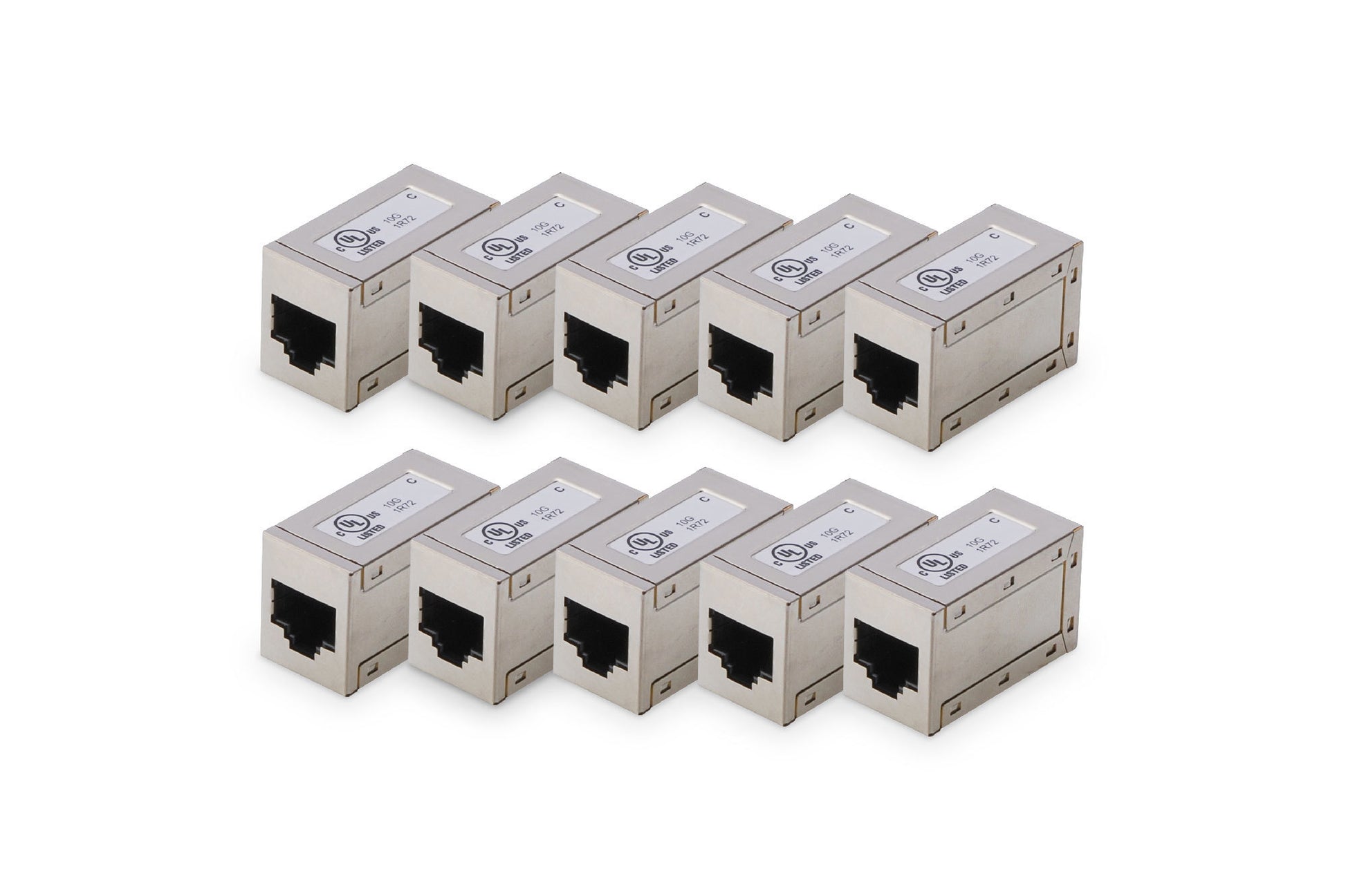 Digitus Ethernet (RJ-45) (Buchse) auf Ethernet (RJ-45) (Buchse) Adapter, Cat 6, geschirmt, Metallgehäuse