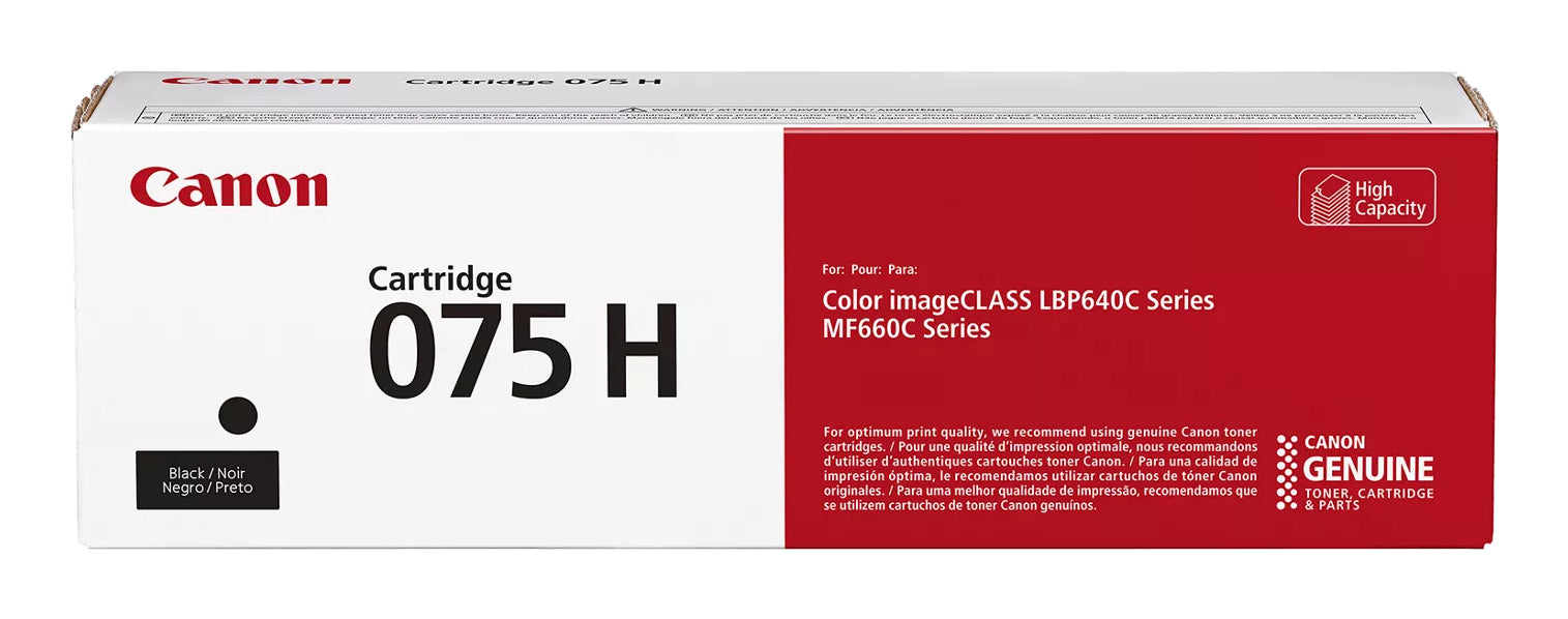 Canon Toner 075H 6369C002 – schwarz, 3500 Seiten – für Canon LBP647Cdw/LBP664Cdw