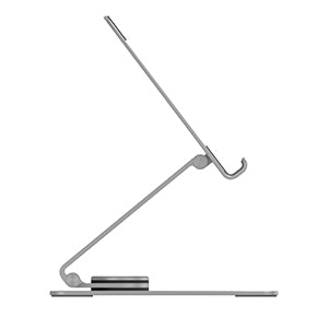 ICY BOX Tablet-Ständer – für Tablets bis 12,9" – drehbar, faltbar – Aluminium