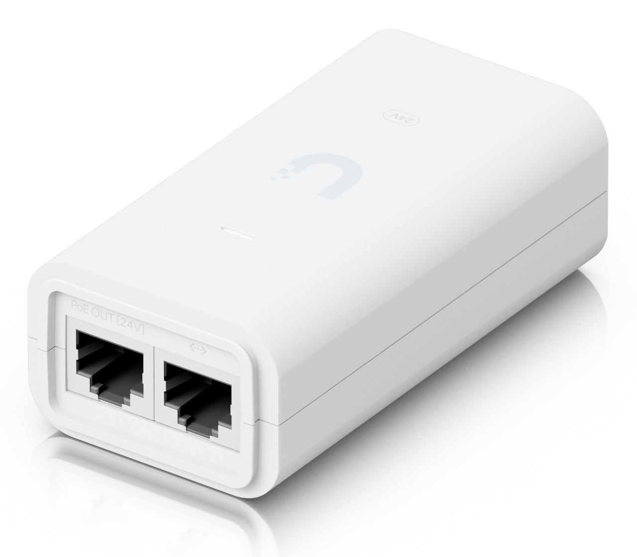 Ubiquiti UACC Adapter PoE 24-12W PoE Adapter 12 W – 2,5 Gigabit Ethernet, RJ-45×2 – 24 V PoE – Weiss