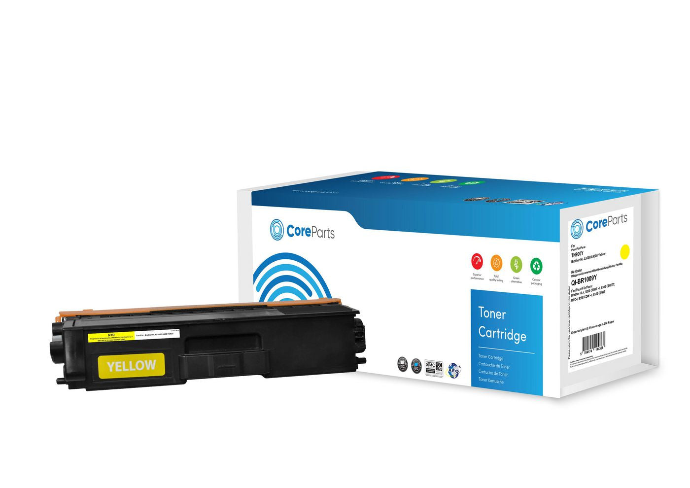 CoreParts Brother TN900Y Gelb Toner – Original – 6'000 Seiten – für Brother HL-L9200/L9300