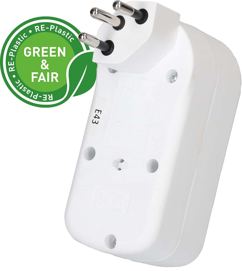 Max Hauri AG Max Hauri ADAPT Steckdosenleiste 1×T13 – USB‑C×2, PD 20 W – max. 2300 W – weiss