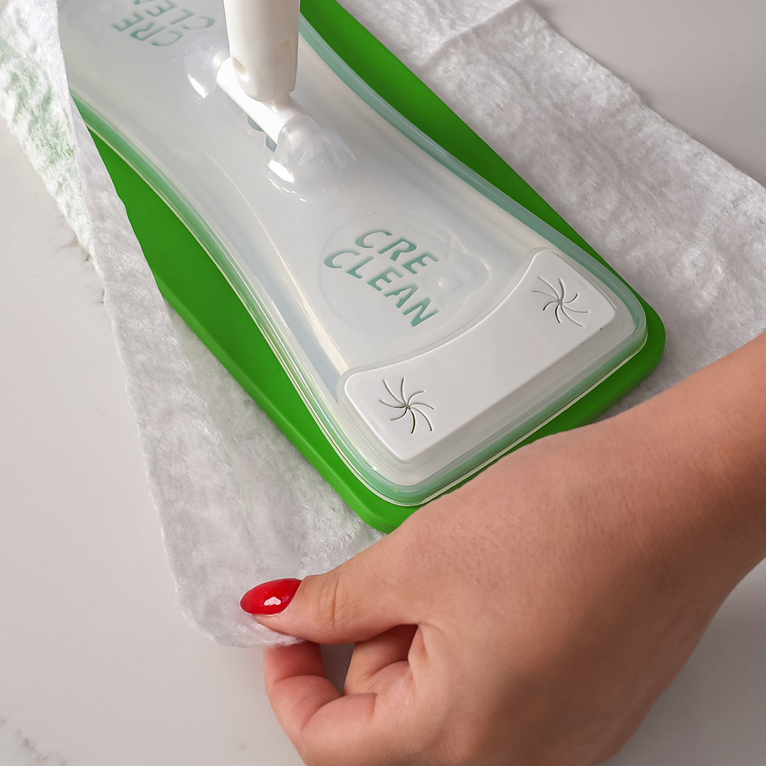 CREaCLEAN Ersatztücher DRY XL – Polyester – 40 × 21 cm – Weiss – 80 Stk.