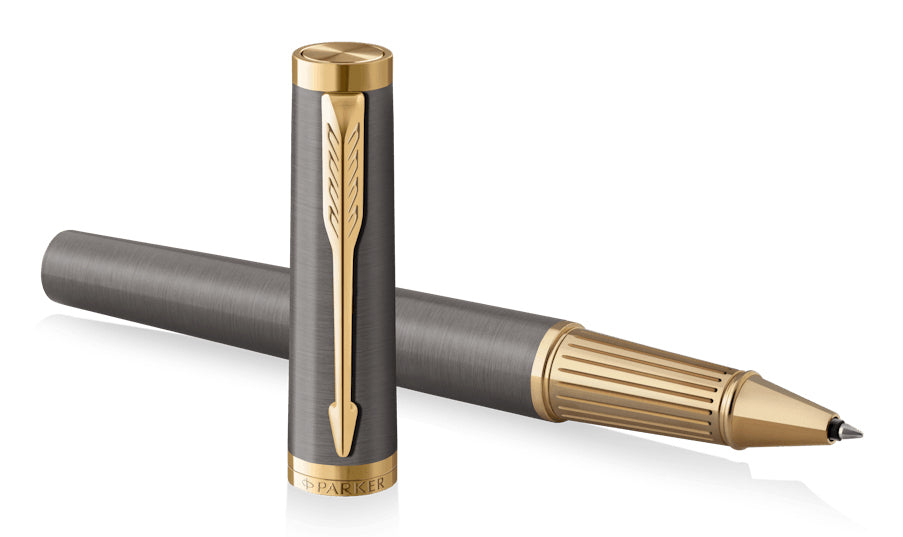 Parker Ingenuity F Grey Core Fi – Tintenroller, Schwarz, Grau