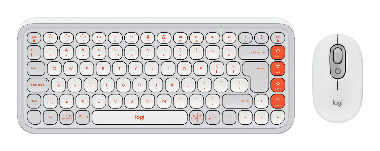 Logitech POP Icon (INTNL-973) – Tastatur, US-Layout (EN), Weiss