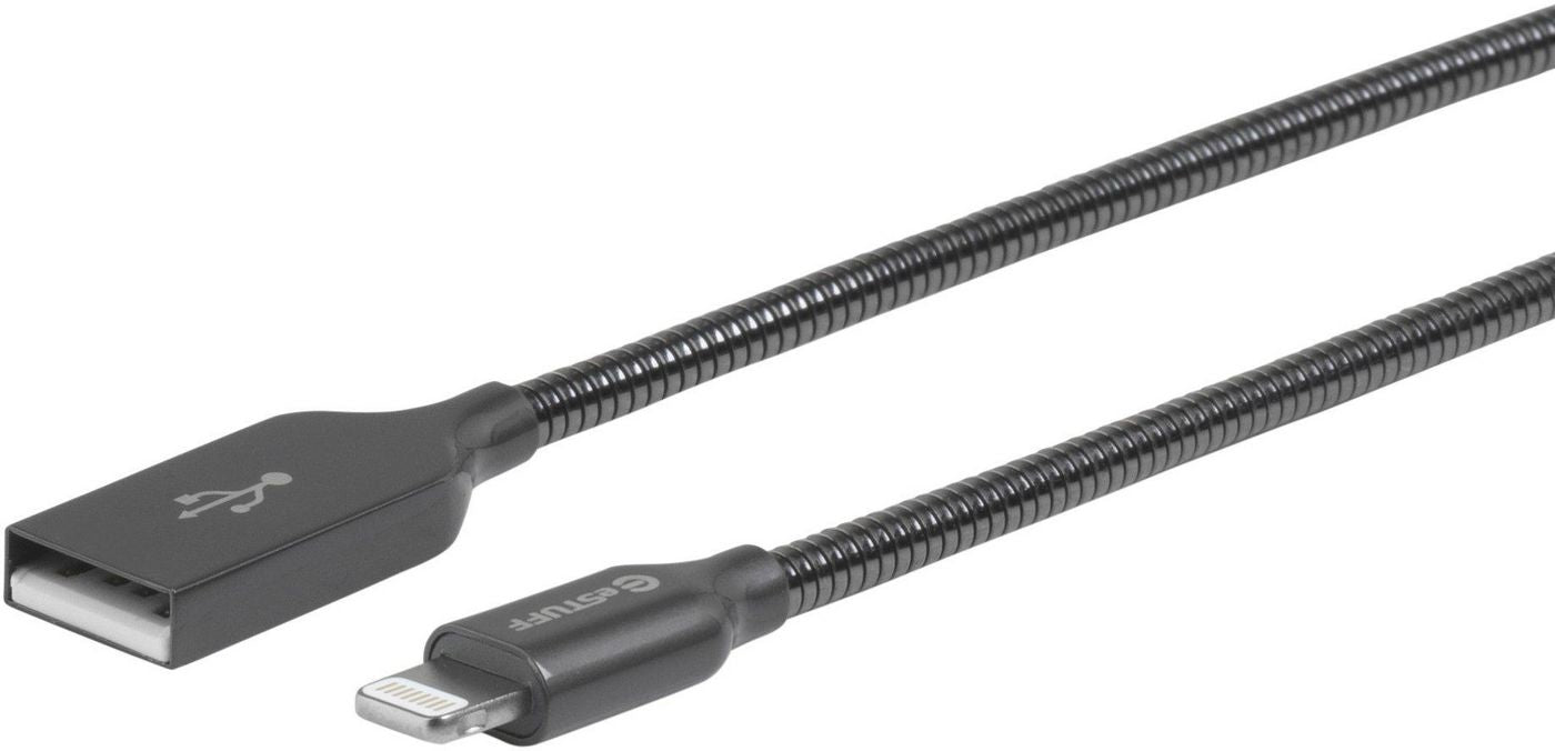 eSTUFF Daten- & Ladekabel – Lightning auf USB-A 0,5 m, MFi-zertifiziert, Grau – für iPhone/iPad