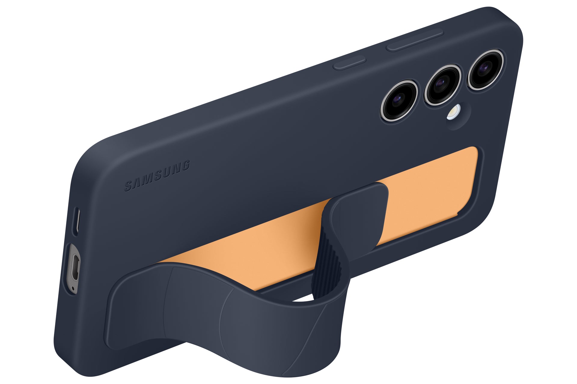 Samsung Backcover – für Samsung Galaxy S24 FE, mit Ständer, Silikon, Schwarz