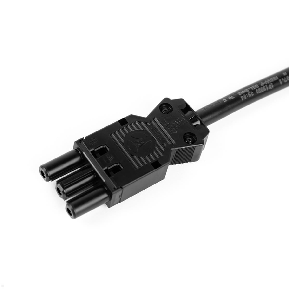 Bachmann Netzkabel – Schuko (CEE 7/7)–GST18, 1 m, 250 V/16 A, schwarz