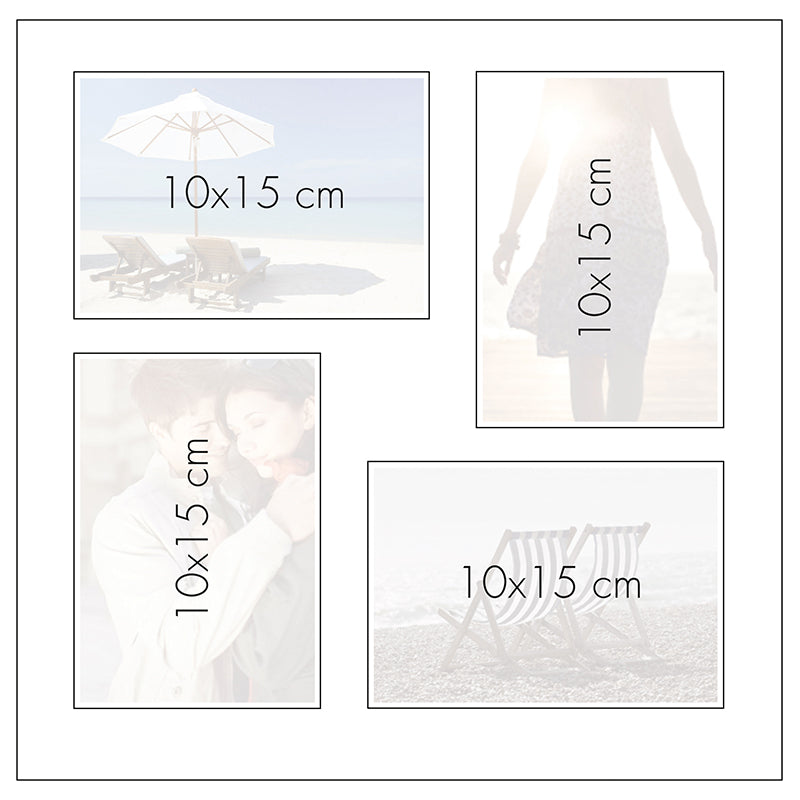 Goldbuch Fotobuch, gebunden, 100 Seiten, weiss, 30 × 31 cm, Kunstleder, schwarz, mit Pergamin