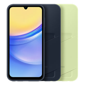 Samsung Backcover – für Samsung Galaxy A15 5G, mit Kartenfach, Limette, kratzresistent