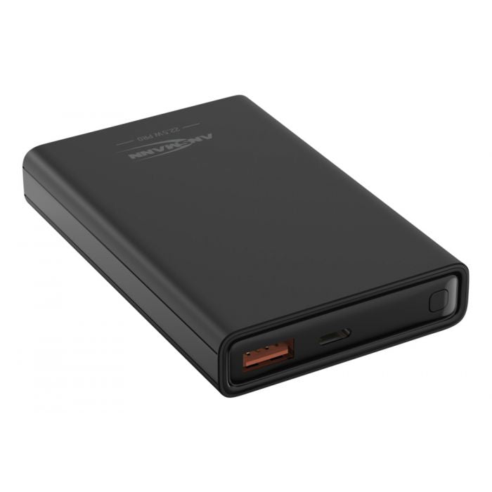 Ansmann PB222PD Powerbank 10'000 mAh – 22,5 W PD, 1× USB-C, 1× USB-A, schwarz