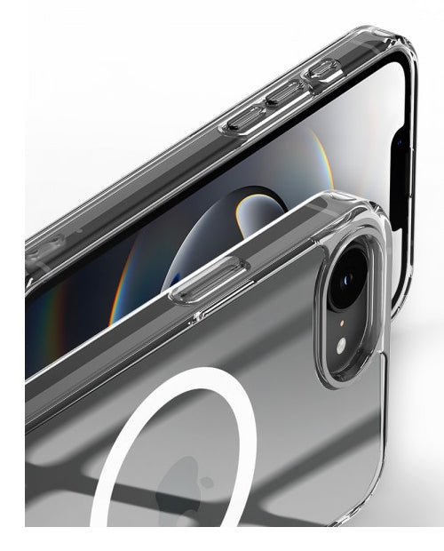 nevox StyleShell SHOCKFlex MS Backcover – für Apple iPhone 16e, MagSafe, TPU, Transparent