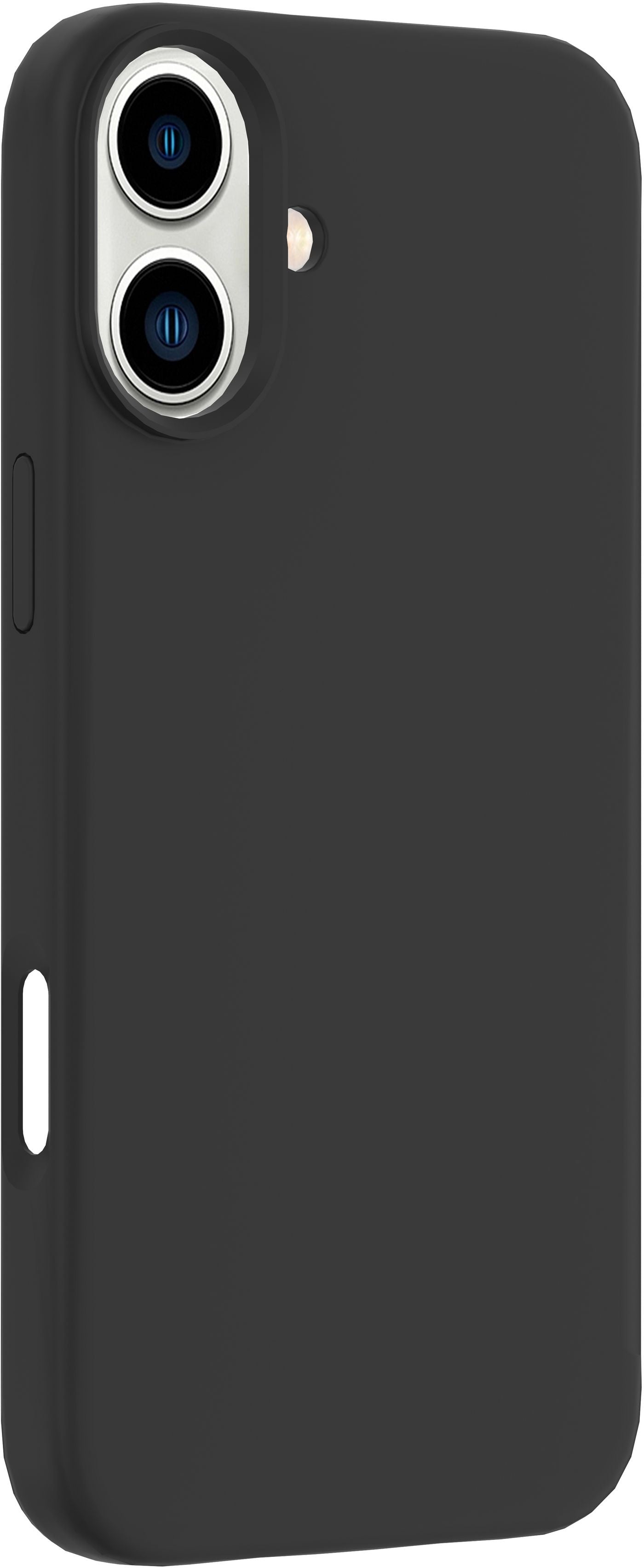 eSTUFF INFINITE RIGA Backcover – für Apple iPhone 16, PC+Silikon, Schwarz