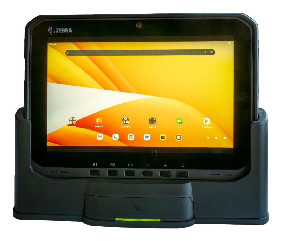 Zebra CRD-ET6X-1SNWS-01 Geräte-Dock – 1× HDMI, 4× USB-A, 3,5 mm Audio, für Zebra ET6x