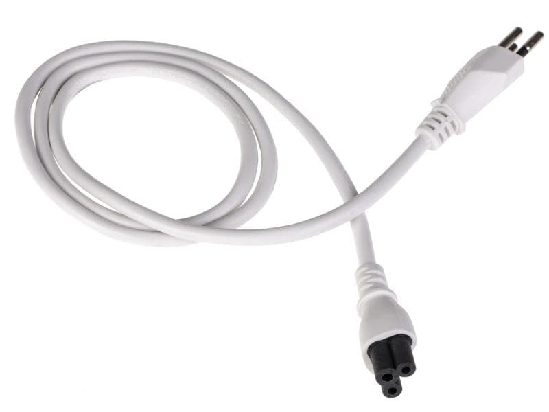 Furber Netzkabel C5-T12 – C5 zu T12, weisses Kabel