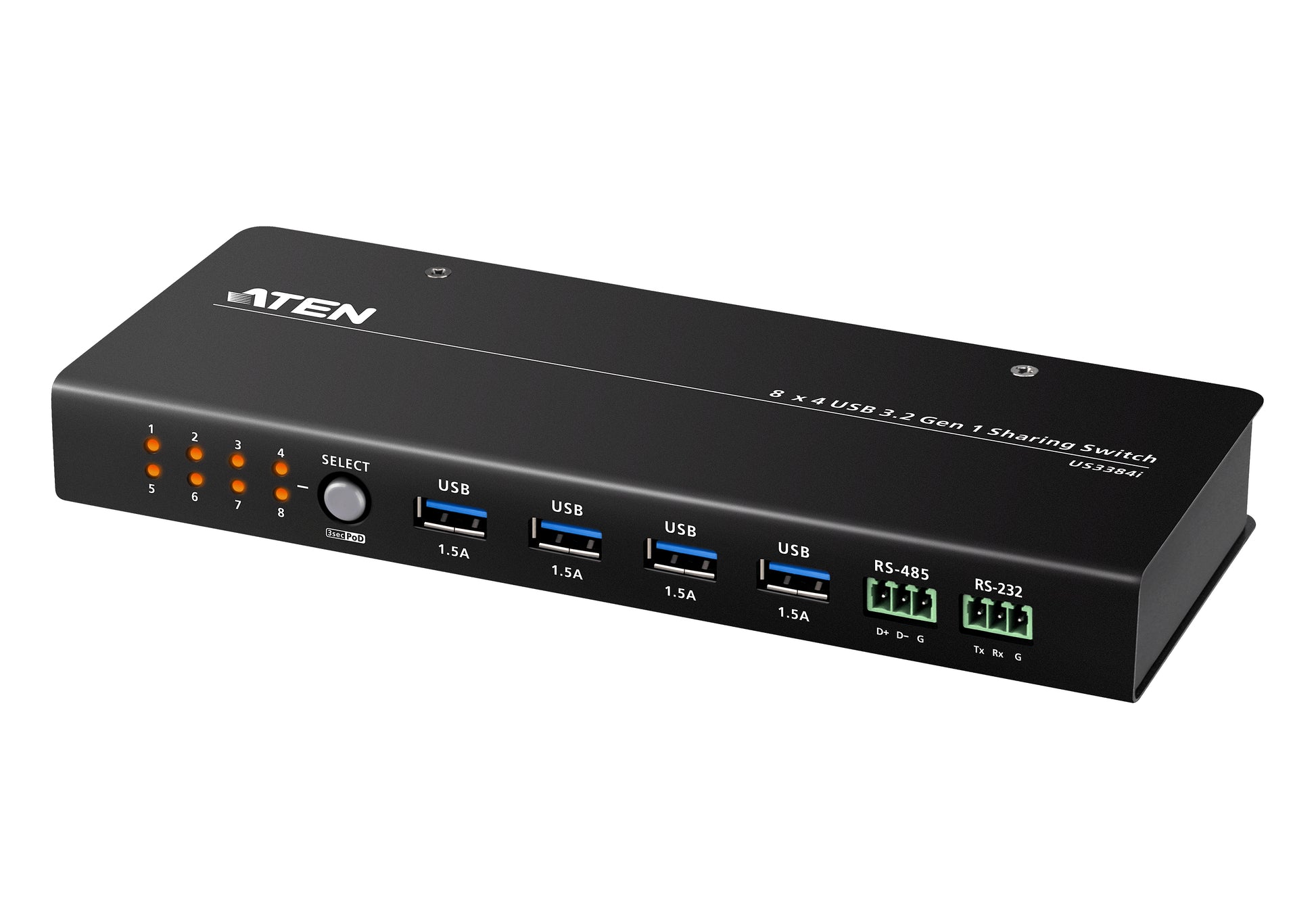 ATEN US3384I USB-Hub – 8× USB-B, 4× USB-A