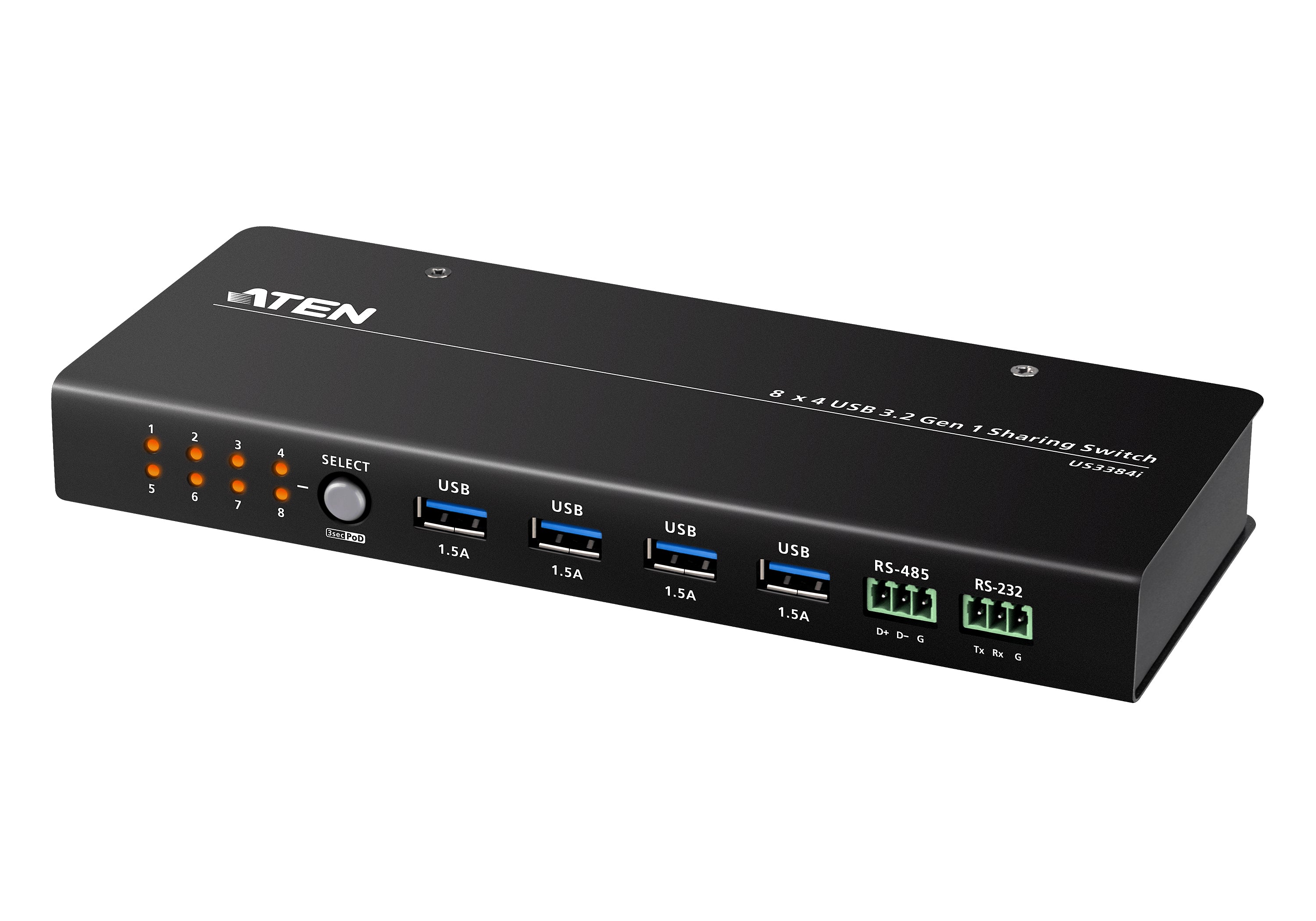 ATEN US3384I USB-Hub – 8× USB-B, 4× USB-A