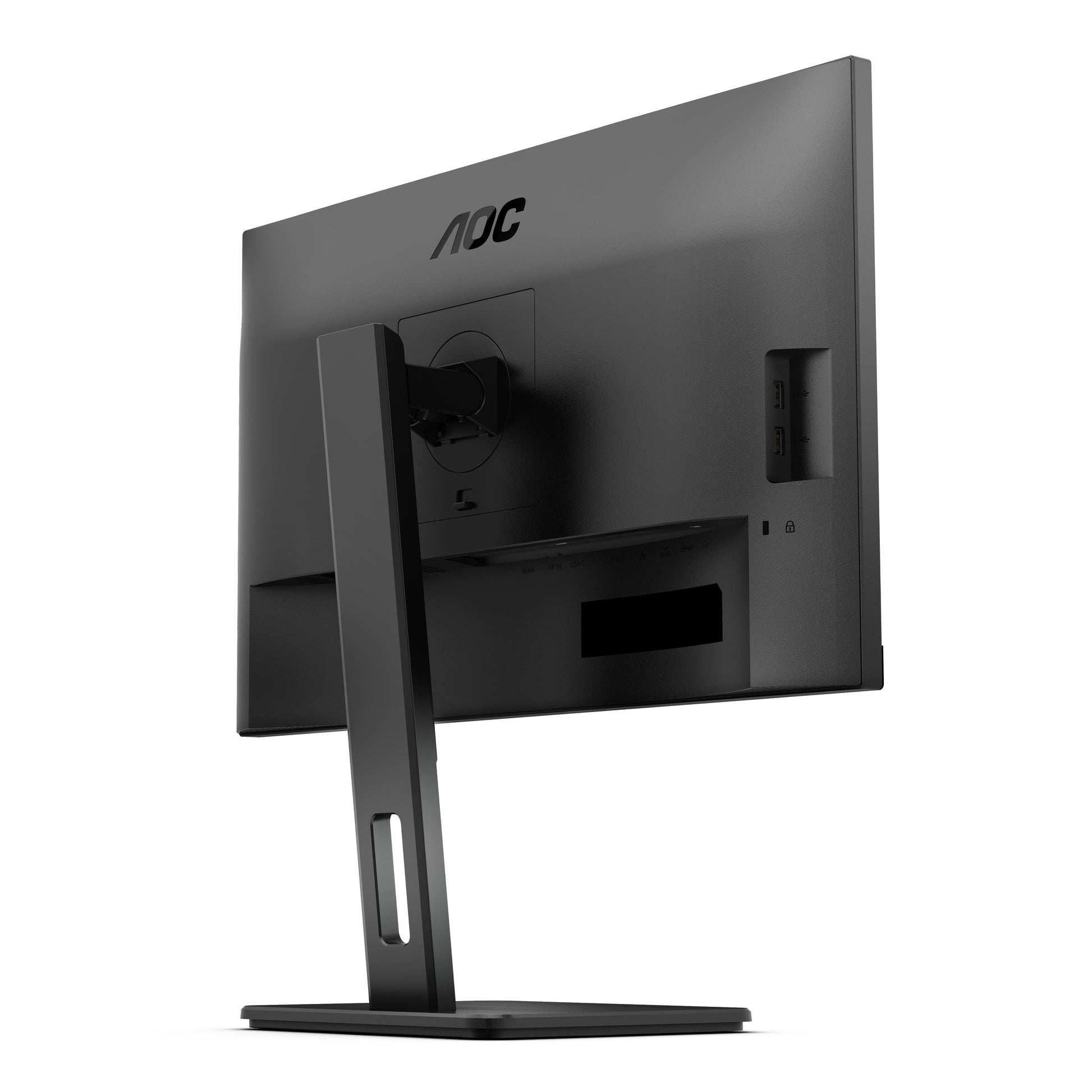 AOC Monitor, 27", IPS, 75 Hz, 350 cd/m², USB-C, Daisy Chain, USB-Hub, VESA 100 × 100, Schwarz