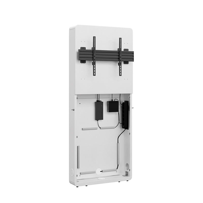 Hagor Wandlift (bodenstehend) – 55–65" – VESA 600×400 – bis 50 kg, Diebstahlsicherung – Weiss